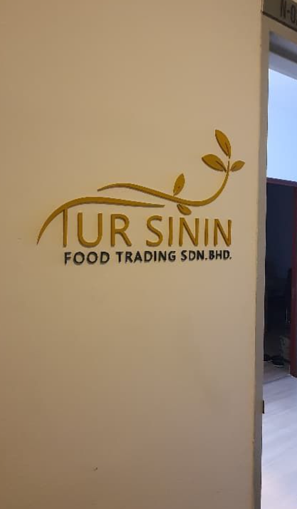 3D Acrylic Signage with Company Name on Wall