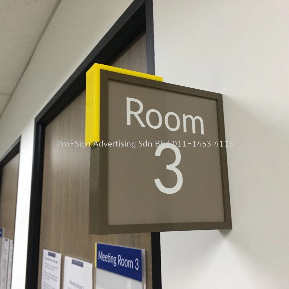 CANTILEVER ACRYLIC BOX SIGNAGE (MEETING ROOM, 2020, KL) 3D PRINTING ...