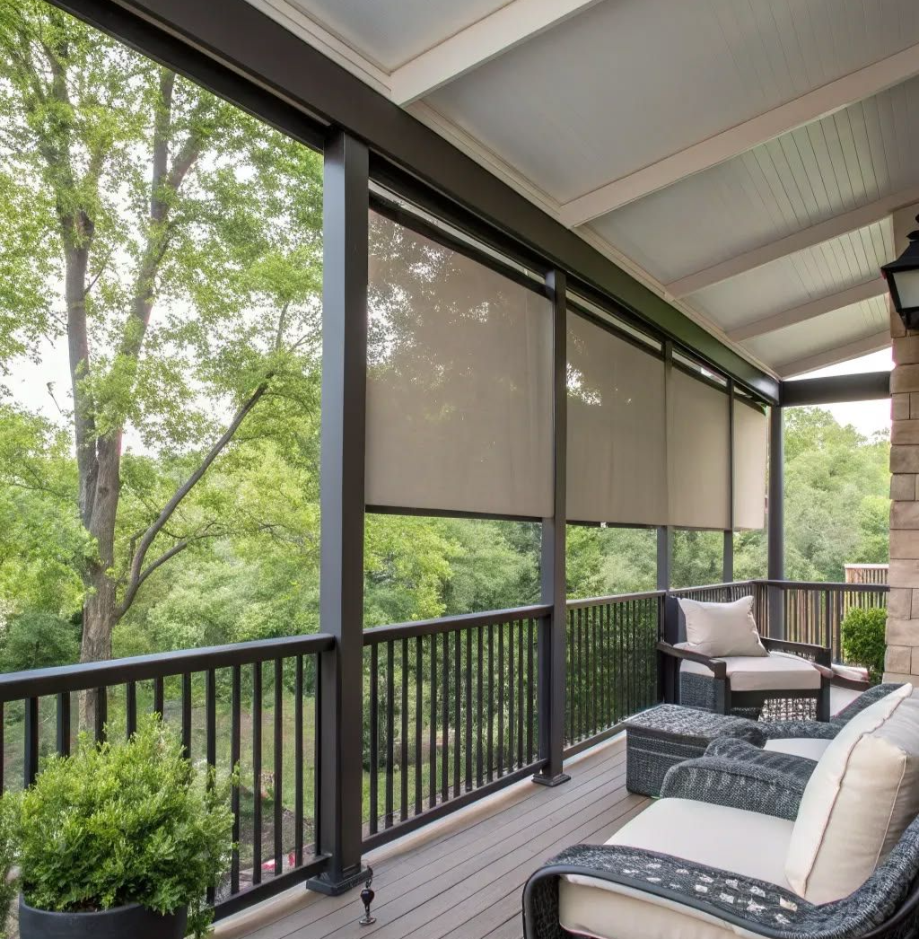 Roll Up Down Indoor & Outdoor Roller Shade for Sun & Dust Protection for Home Window, Balcony, Restaurant, Hotel & Resort in Damansara, Bangsar & Ampang