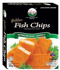 FIGO Golden Fish Chips 10pcs 500g - Tan Wu Lee