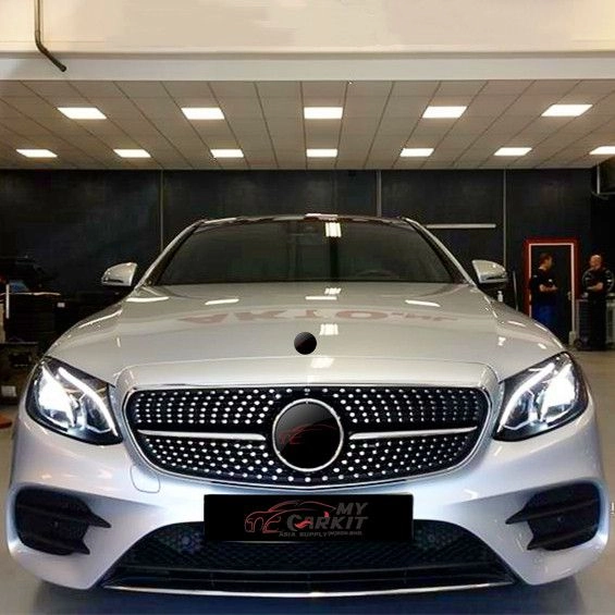 MERCEDES BENZ E CLASS W213 DIAMOND GRILLE BLACK CHROME