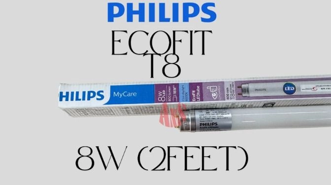Philips Ecofit 600mm 8W 4000k T8 2ft LED Tube (Cool White) KL, Selangor ...