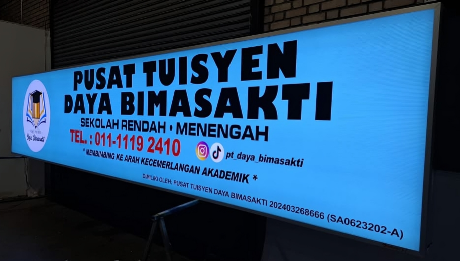 STANDARD SIZE LIGHTBOX SIGNAGE SUPPLIER IN MALACCA, KEMPAS & KLUANG