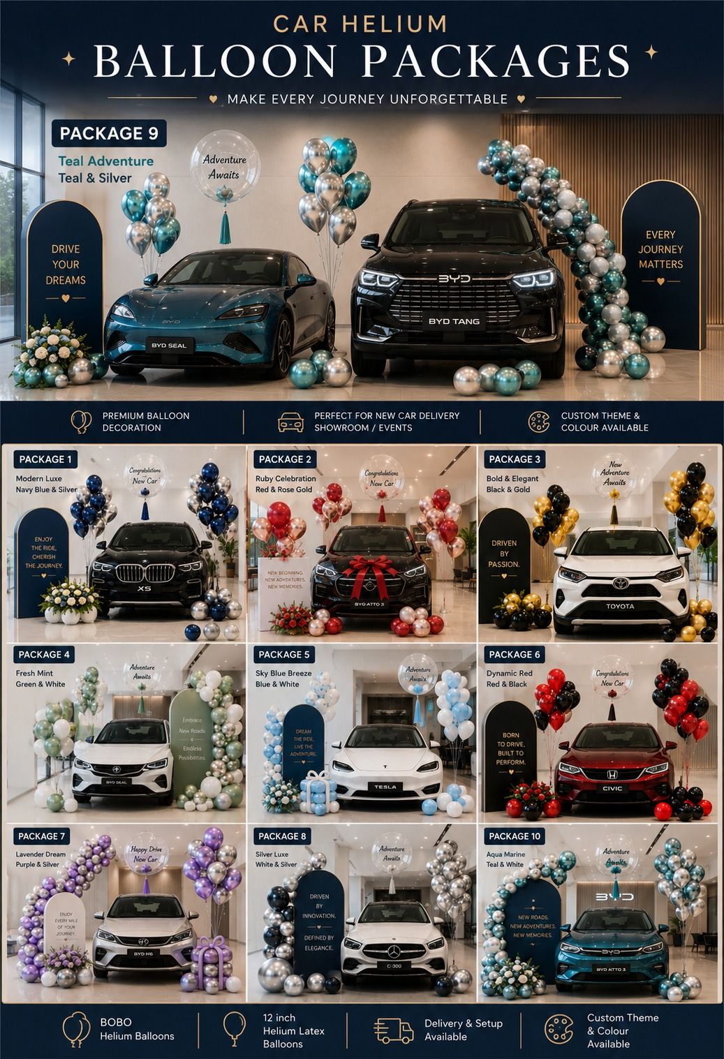 New car delivery ceremony