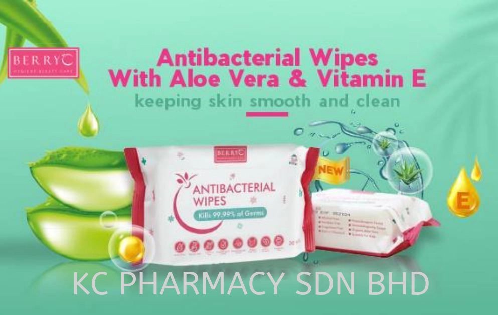 Berry C Antibacterial Wipes 30's (EXP : 05/2024) (Clearance Stock)