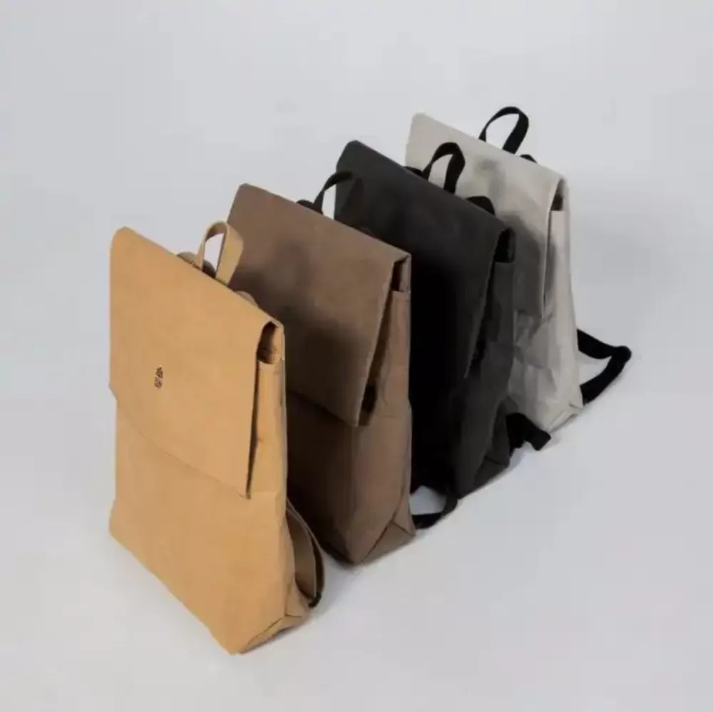 Eco Friendly Washable Kraft Paper Backpack  01