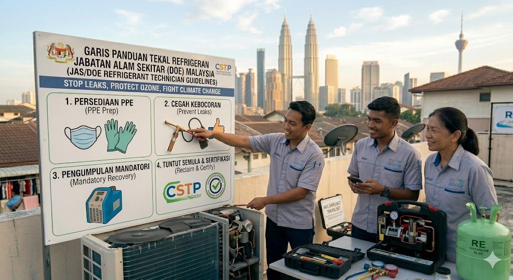 refrigerant technician guidelines Malaysia DOE