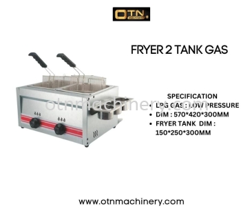 2TANK GAS FRYER 6L X 2