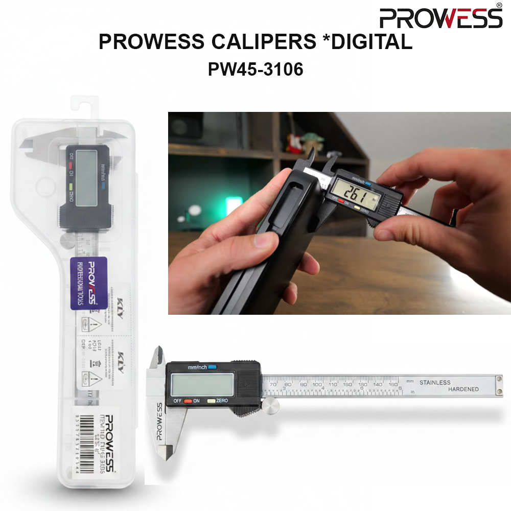 PROWESS CALIPERS DIGITAL | ELECTRONIC PRECISION MEASURING TOOL | DIGITAL VERNIER CALIPER ( PW45-3106 )