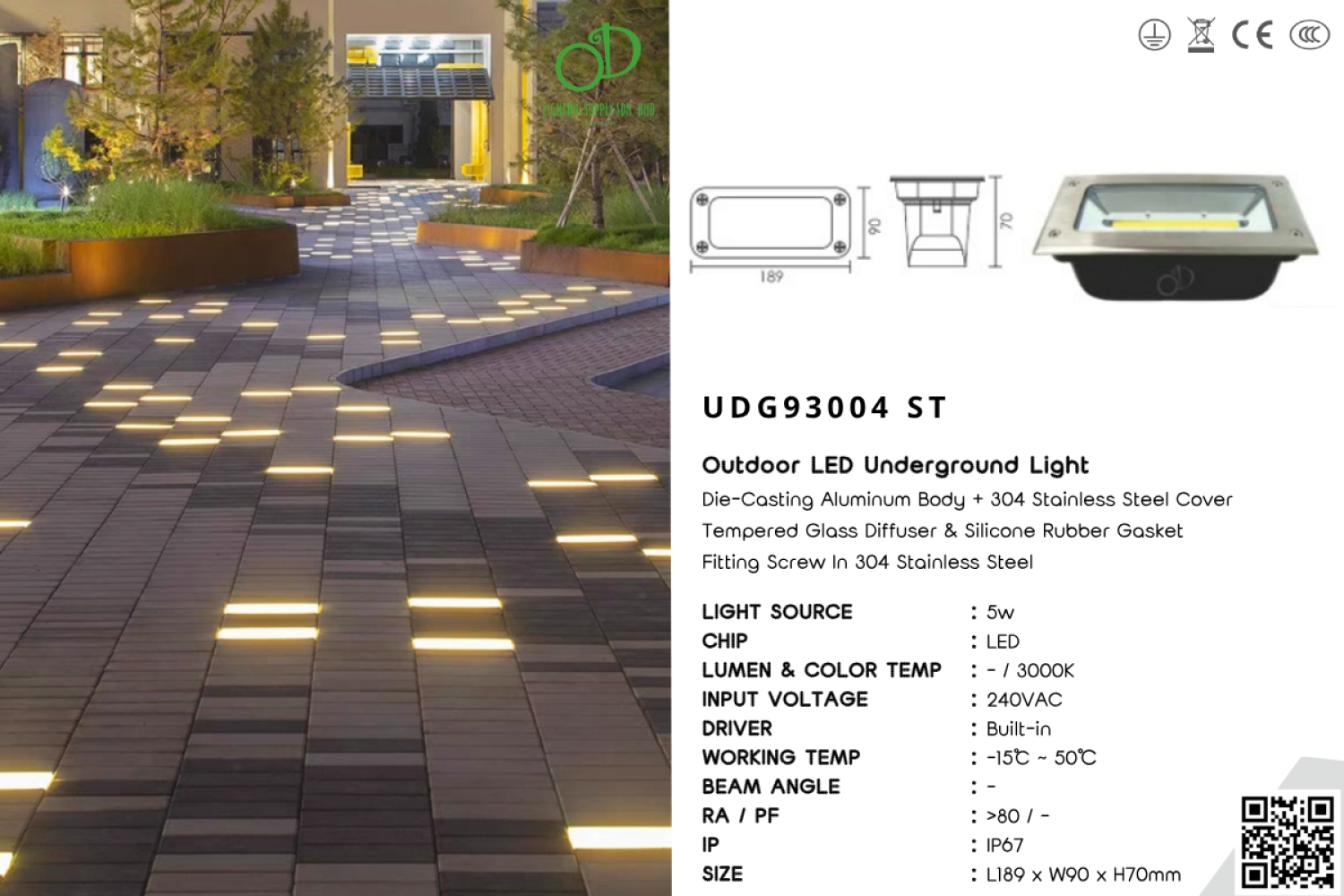 Outdoor Underground Light (UDG93004 ST)