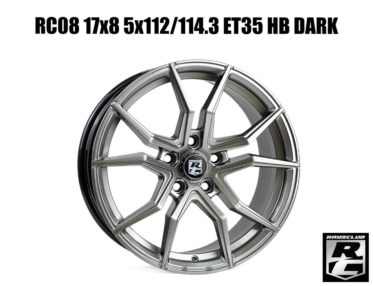 RCO8 17x8 5x112/114.3 ET35 HB DARK