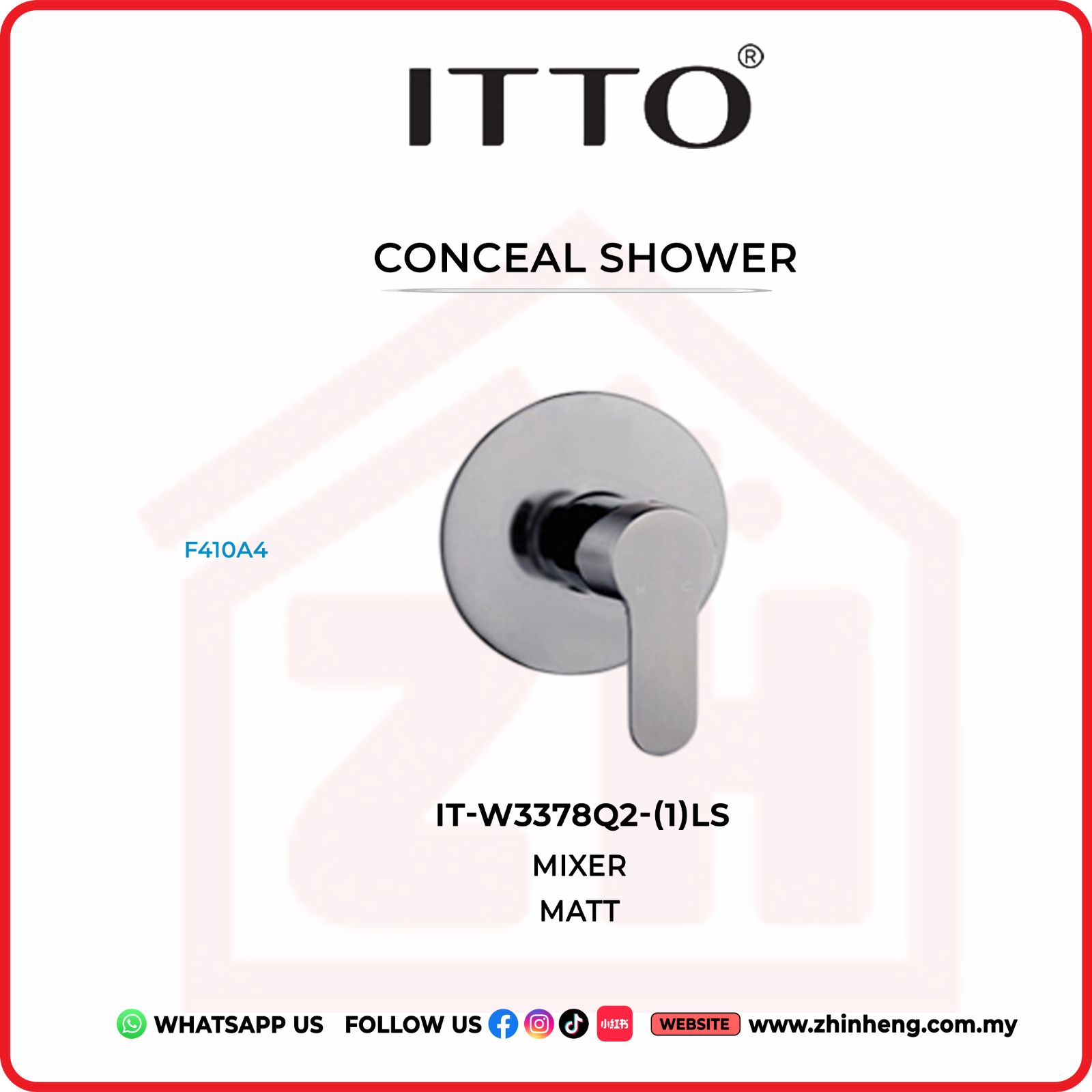 ITTO CONCEAL SHOWER TAP  IT-W3378Q2-(1)LS
