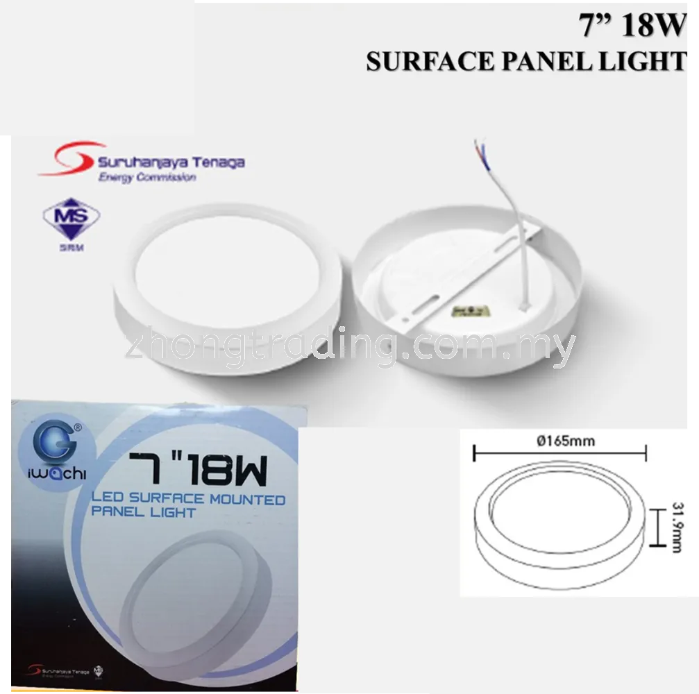 IWACHI 18W 7" LED Surface Downlight Round 4000K