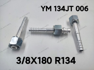 YM 134JT 006 3/8 X 180 R134 Fitting