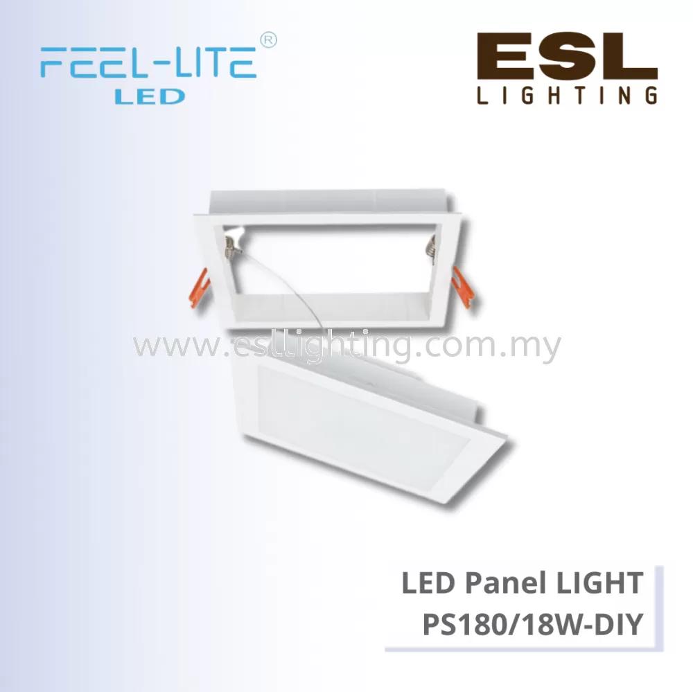 FEEL LITE LED RECESSED DOWNLIGHT SQUARE 18W - PS180/18W-DIY