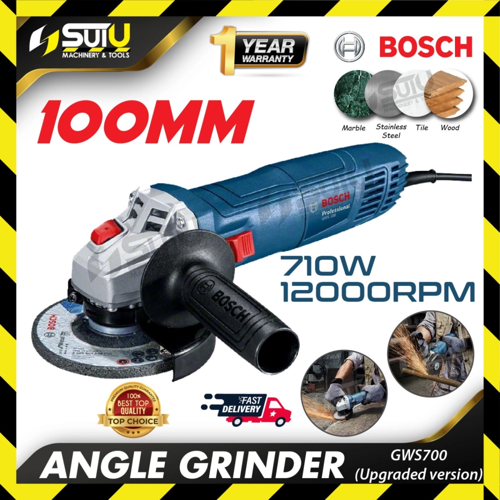 BOSCH GWS700 / GWS 700 4" / 100MM Corded Angle Grinder with handle 710W (Old Ver GWS060)