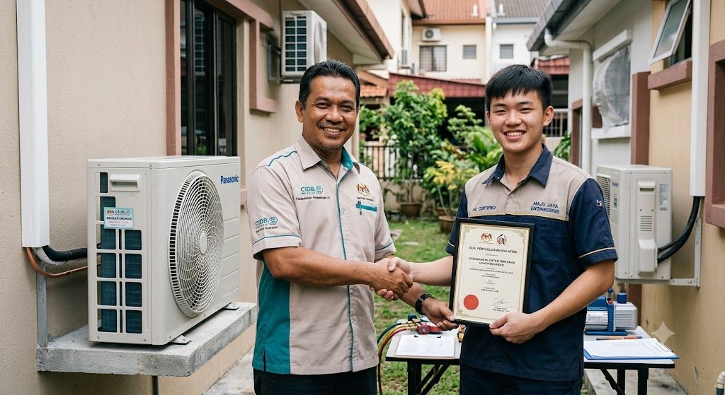 Residential air conditioning installation certification Malaysia