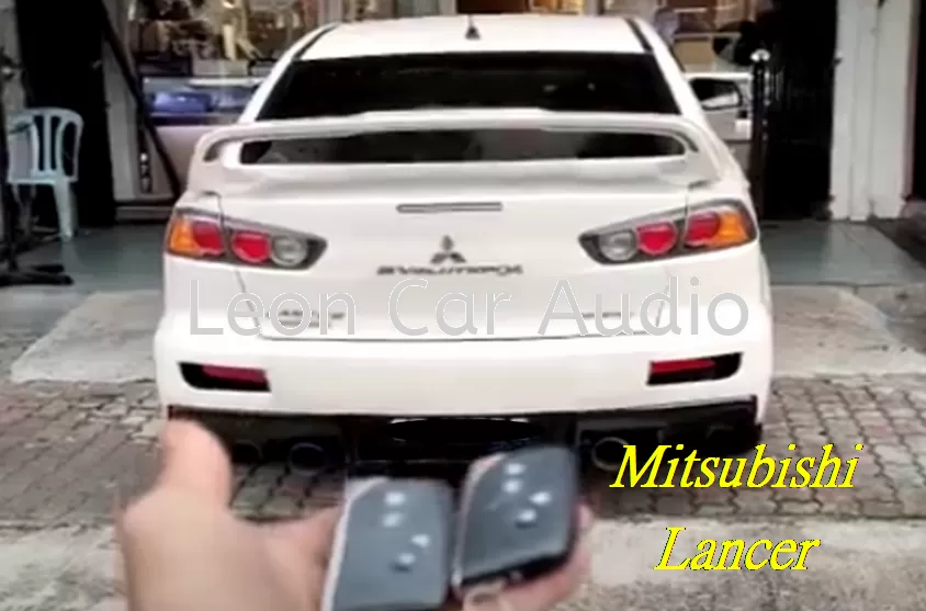 mitsubishi lancer PKE fully Keyless intelligent smart alarm system with Push start button and engine auto start