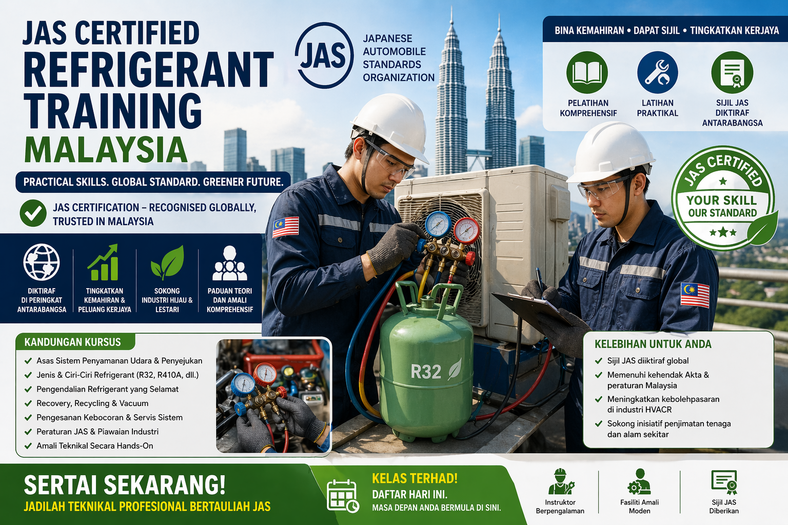 JAS certified refrigerant training Malaysia