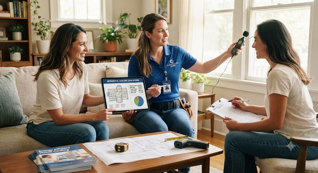 HVAC design for residential cooling load