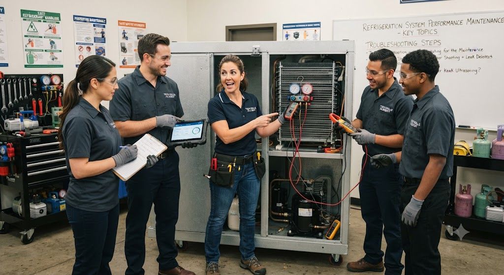 Refrigeration system performance maintenance training