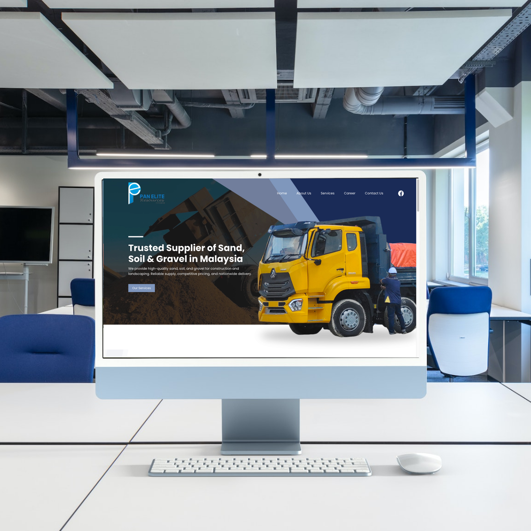 Pan Elite Resources Sdn Bhd Website Design & SEO Case Study | Construction Sand Supplier in Johor