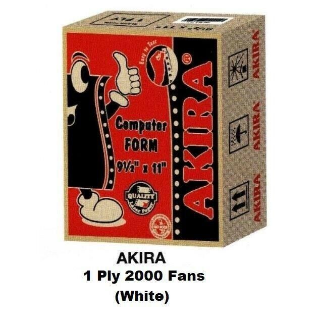 1PLY AKIRA COMPUTER FORM 9.5" X 11" 2000 FANS