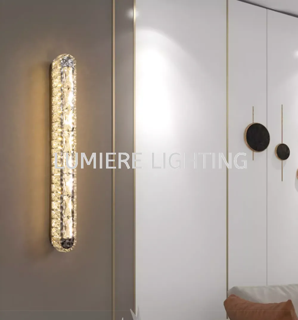 Post Modern Nordic Luxury Simple K9 Crystal Wall Light