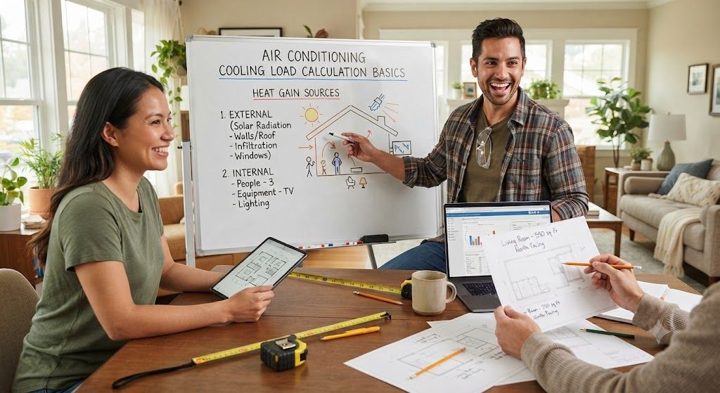 air conditioning cooling load calculation basics
