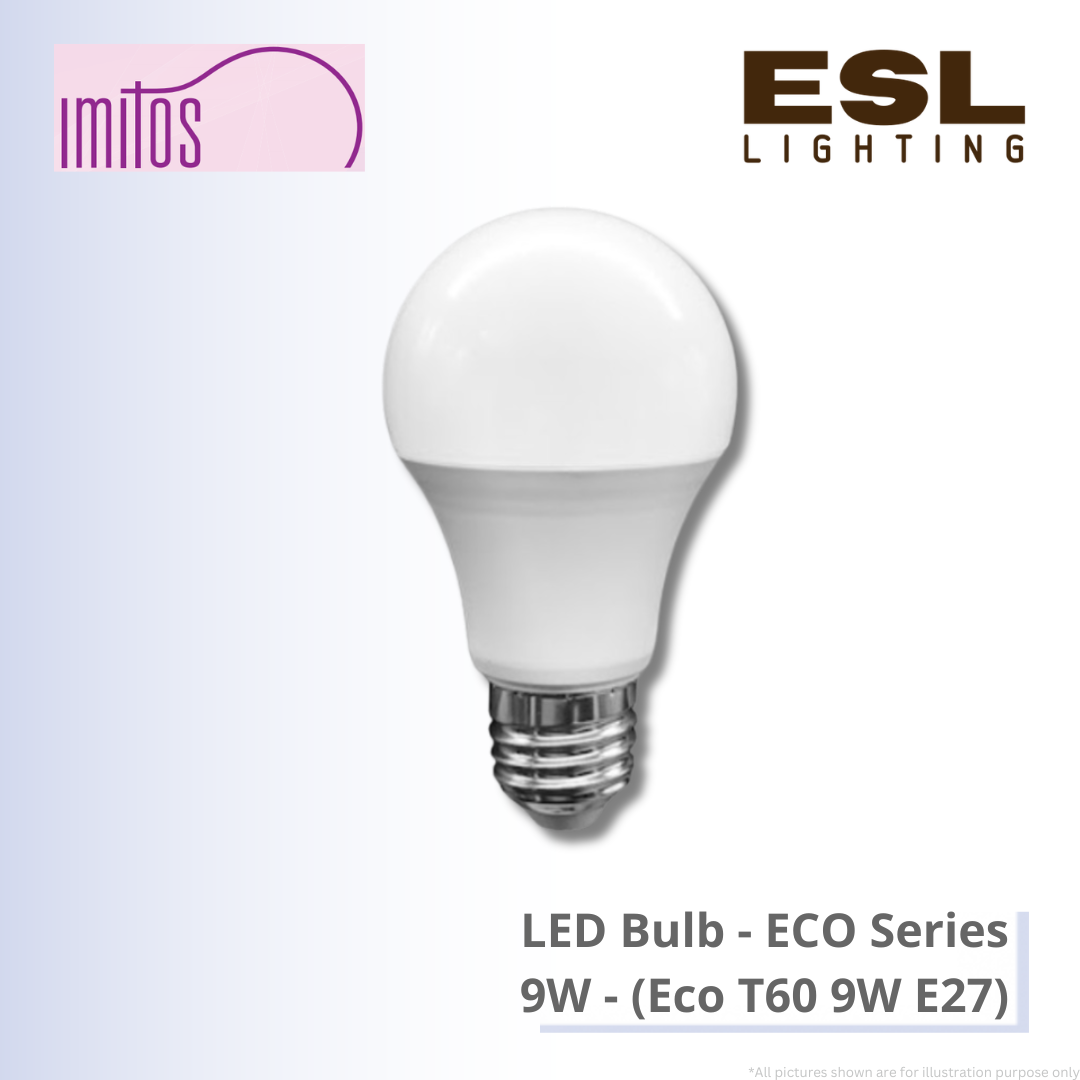 IMITOS LED Bulb (ECO Series) 9W - Eco T60 9W E27 [SIRIM]