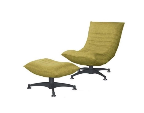 IRIS Recliner Relax-Chair With Pouf (Fabric) FG 6011-7 Limeade