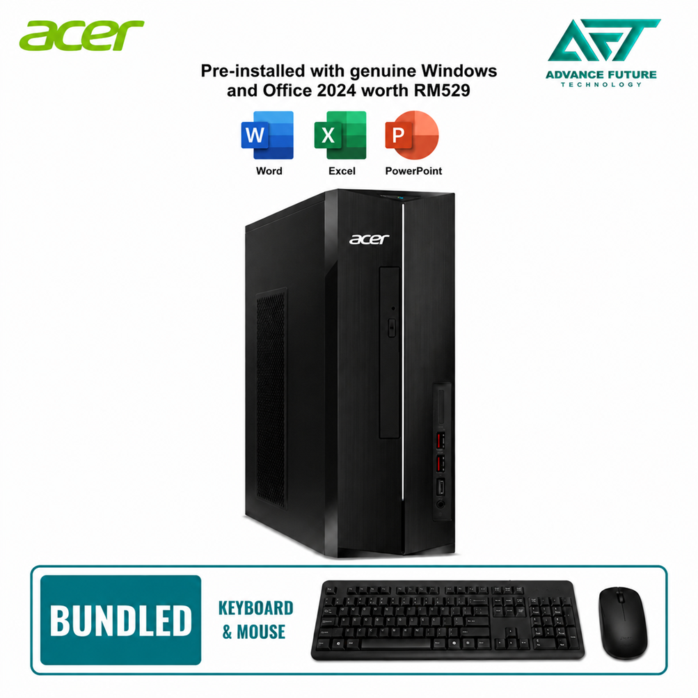Acer Aspire XC-1860-225W11S Desktop PC ( Intel Core Ultra 5 225, 8GB, 512GB SSD, Intel, W11, H&S 2024&M365 )