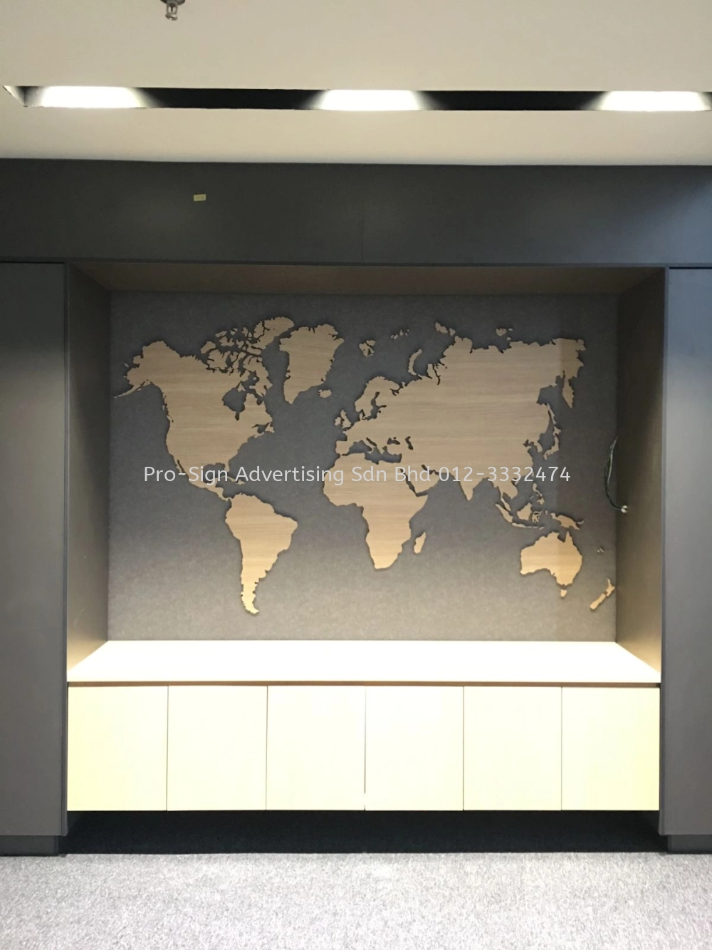 WORLD MAP SIGNAGE