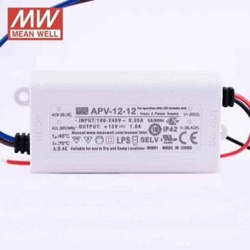 MEAN WELL LED DRIVER APV-12-12 APC-12-700 MEANWELL Suitable For LED Strip Application IP42 Level