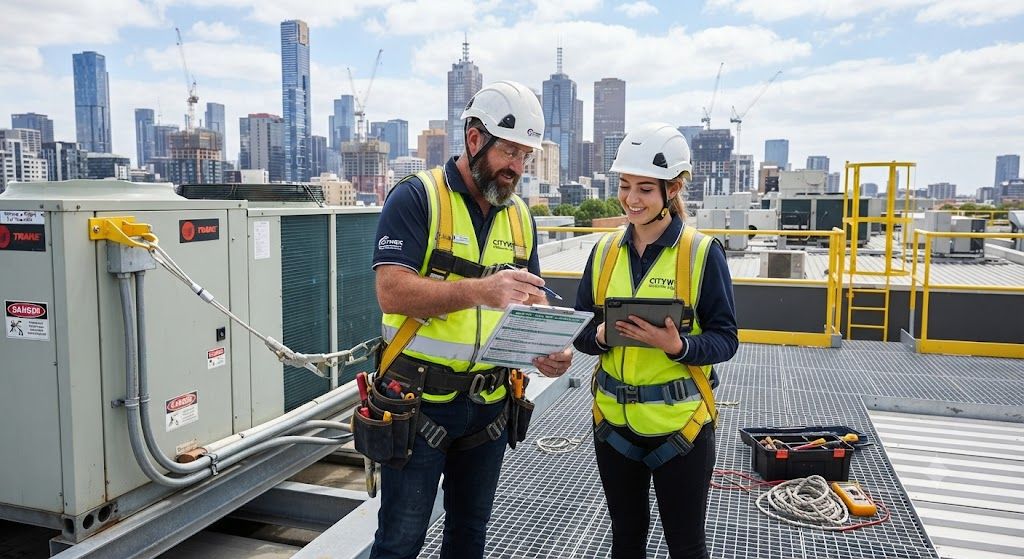 HVAC rooftop work risk assessment procedure