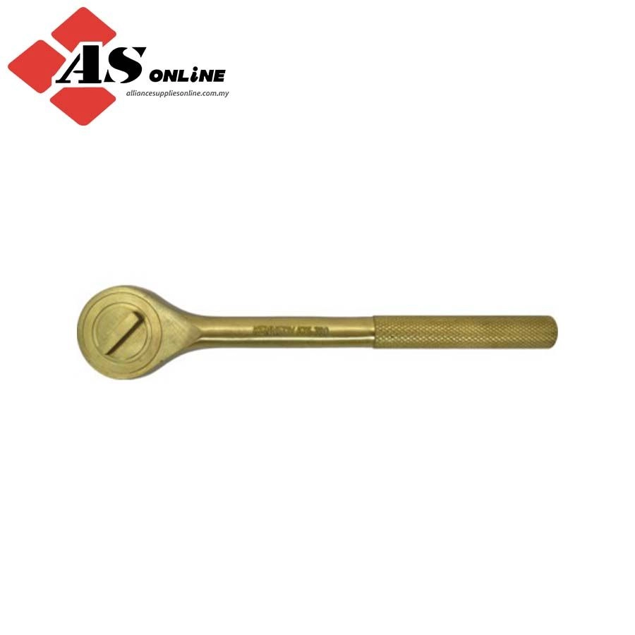 KENNEDY 1/2in. Square Drive Non-Sparking Ratchet Handle, 245mm, Aluminium Bronze / Model: KEN5757000K