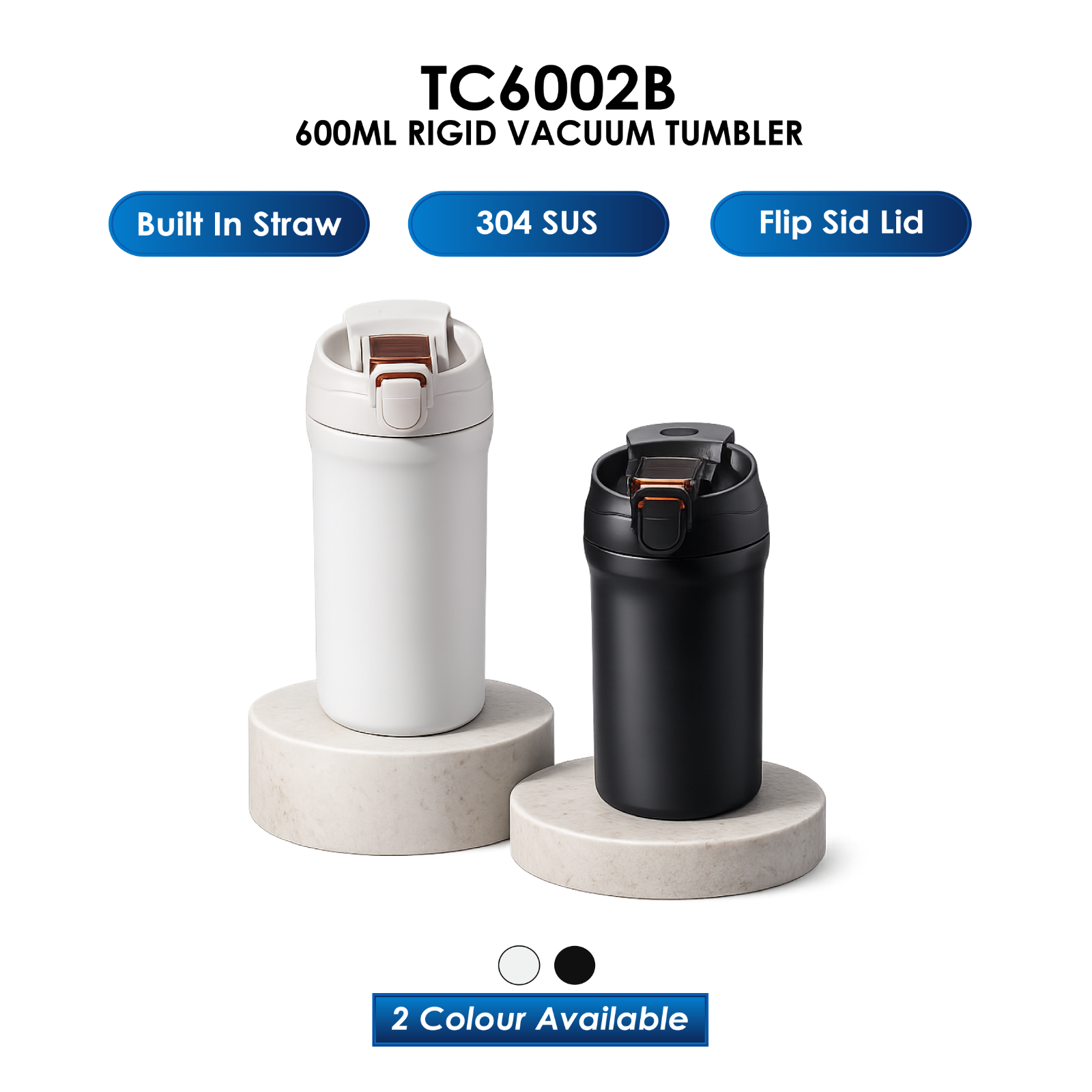 TC6002B - 600ML RIGID VACUUM TUMBLER