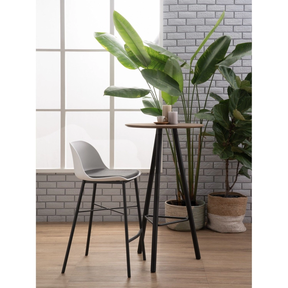 Laxmi Barstool - White (69.5cm Seat Height)