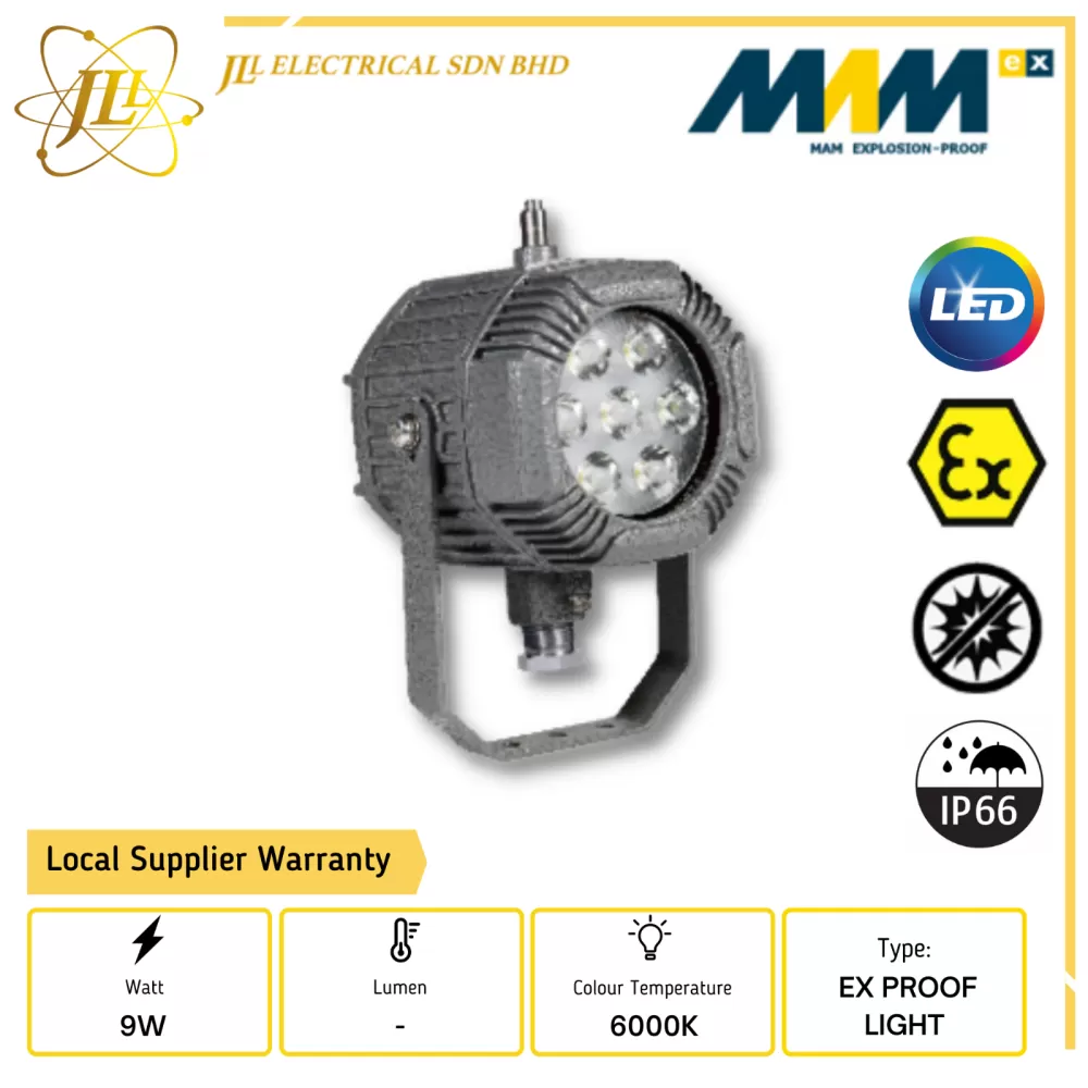 MAM MAML-03T SERIES IP66 6000K LED EXPLOSION PROOF LIGHTING FIXTURES SPOTLIGHT [3W/5W/7W/9W/12W]