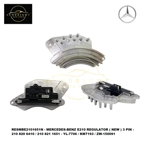 RESMBE2101651N - MERCEDES-BENZ E210 REGULATOR ( NEW ) 3 PIN - 210 820 6410 / 210 821 1651 - YL-7706 / KM7193 / ZW-150091