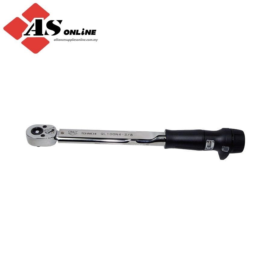 TOHNICHI  QL / QLE Ratchet Head Type Adjustable Torque Wrench / Model: QL100N4-3/8