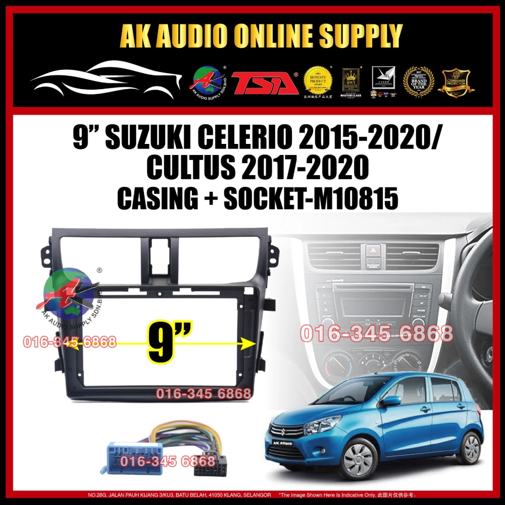 T5 DSP CarPlay◾ TSA Suzuki Celerio / Cultus 2015 - 2020 Android 9'' inch Car Player Monitor