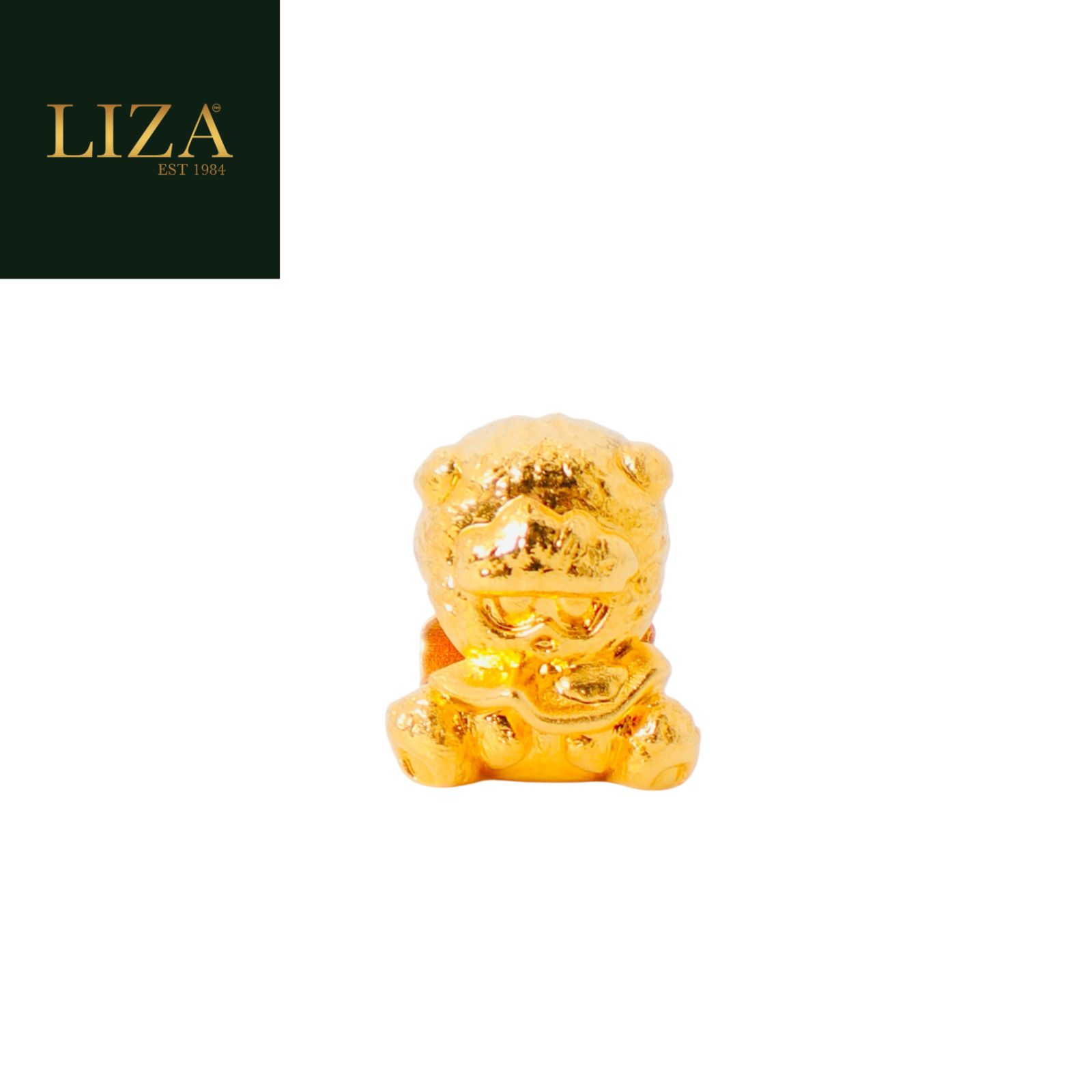 LIZA 916 GOLD PENDANT 22K PURE GOLD PENDANT WITH BEAD G CAT