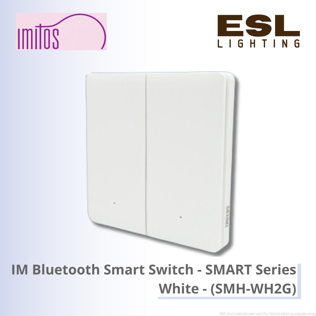 IMITOS IM Bluetooth Smart Switch (Neutral Wire Required) SMART Series White - SMH-WH2G