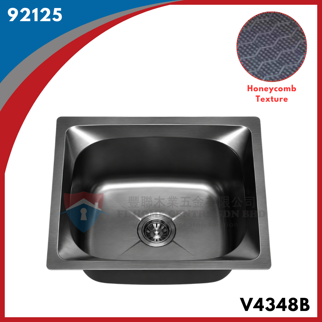 SINKI SINGLE BOWL V4348B HONEYCOMB (TWINS)