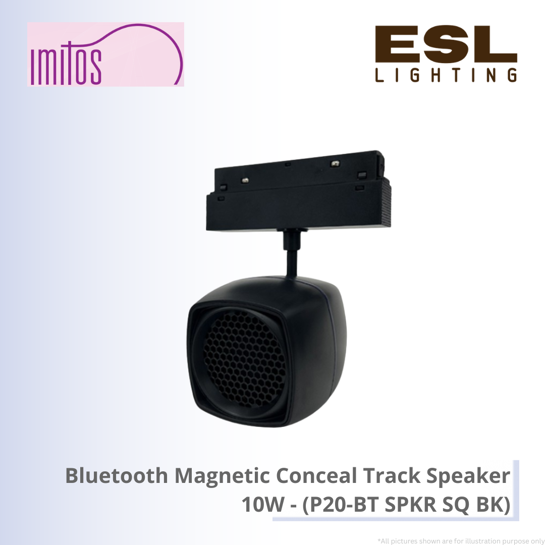 IMITOS Bluetooth Magnetic Conceal Track Speaker 10W - P20-BT SPKR SQ BK
