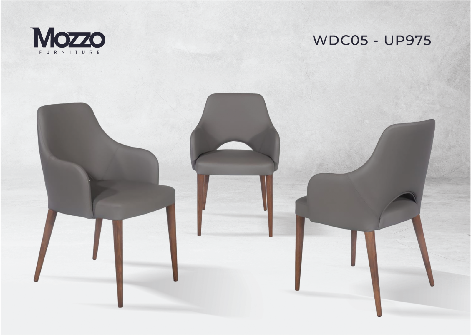 Mozzo WDC05-UP975 Grey Morgan Dining Chair