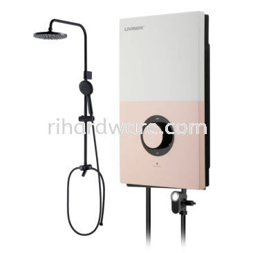LIVINOX DC Pump Water Heater LWH-LS300-DC-RCP 3.8kW with Rain Shower