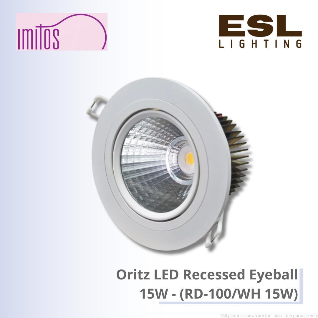 IMITOS Oritz LED Recessed Eyeball 15W - RD-100/WH 15W