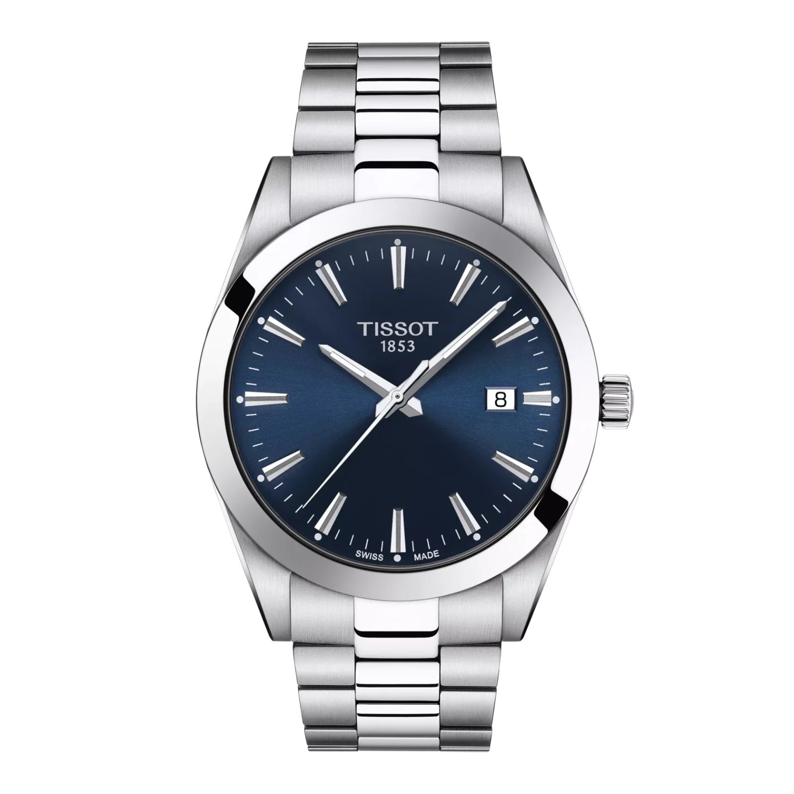 Tissot Gentleman 40mm Blue Dial Stainless Steel Watch T1274101104100
